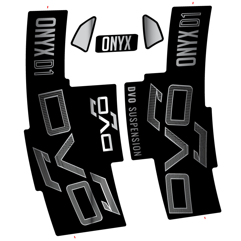 Stickers DVO Onyx D1 2024 compatibles Autocollants fourche 29"