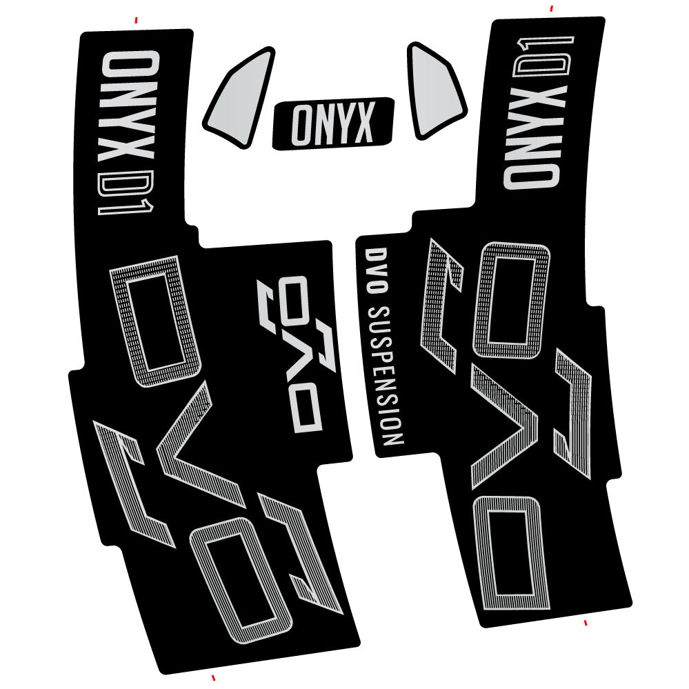 Stickers DVO Onyx D1 2024 compatibles Autocollants fourche 29"