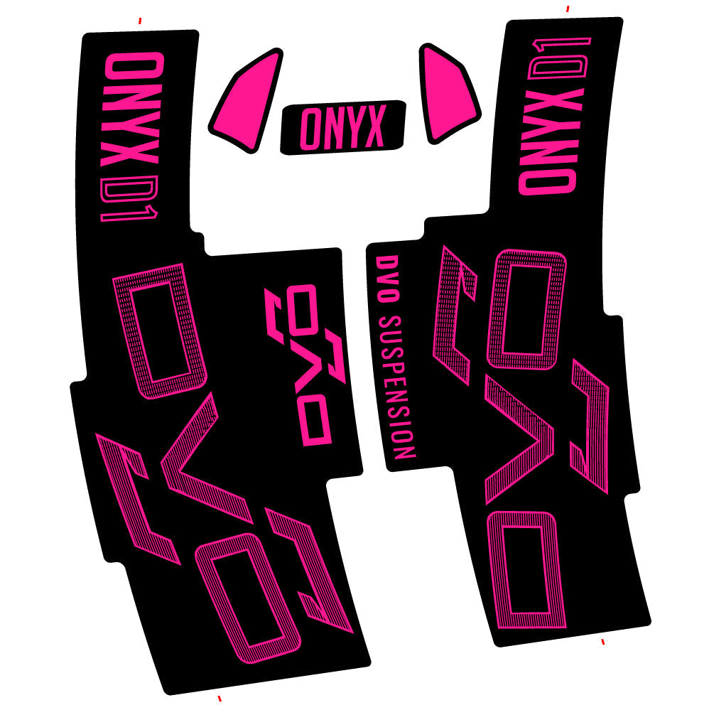 Stickers DVO Onyx D1 2024 compatibles Autocollants fourche 29"