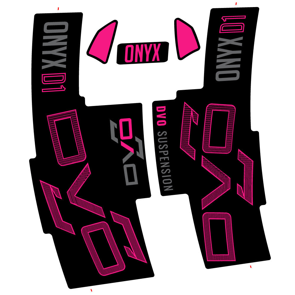 Stickers DVO Onyx D1 2024 compatibles Autocollants fourche 29"