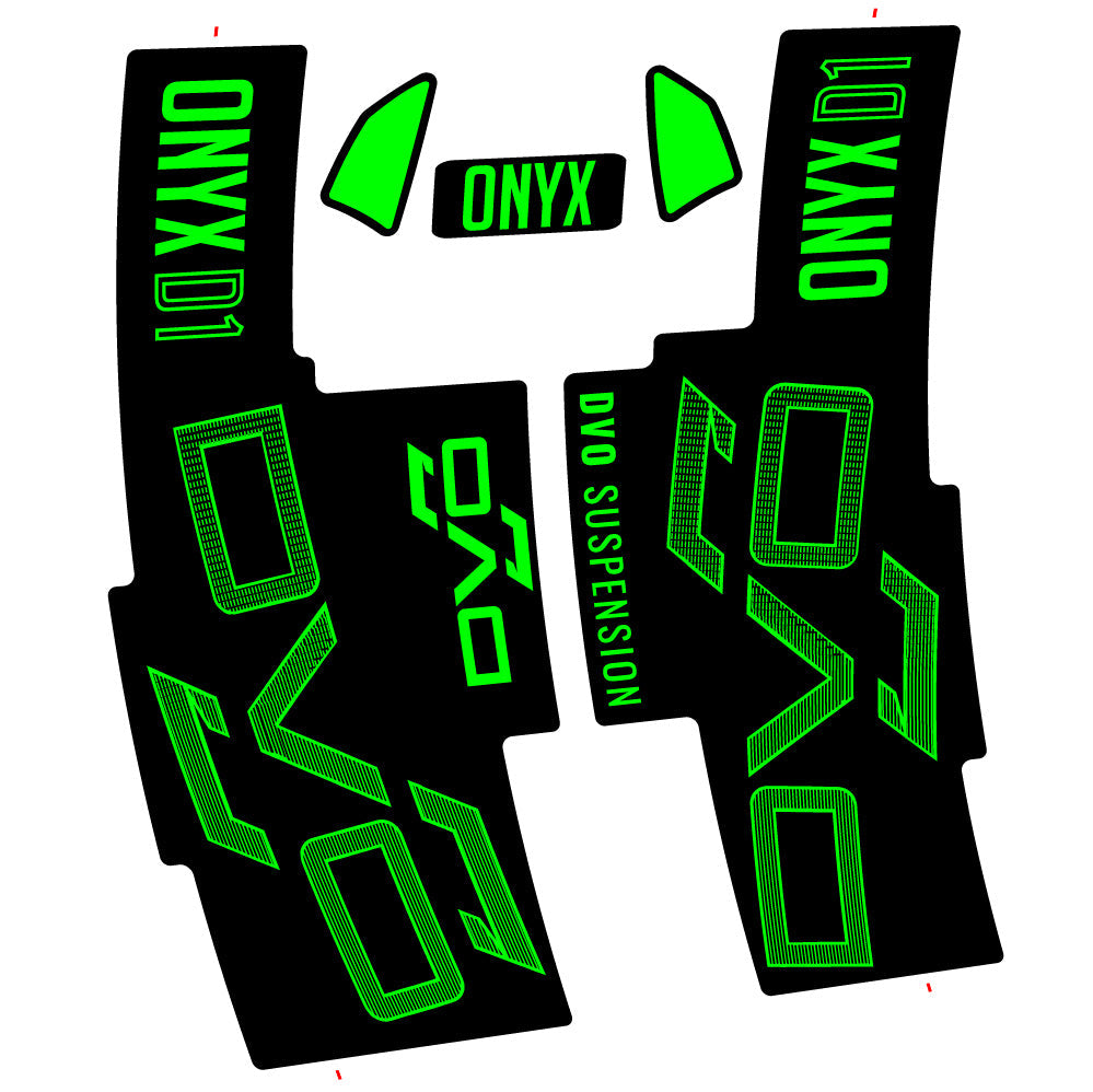Stickers DVO Onyx D1 2024 compatibles Autocollants fourche 29"