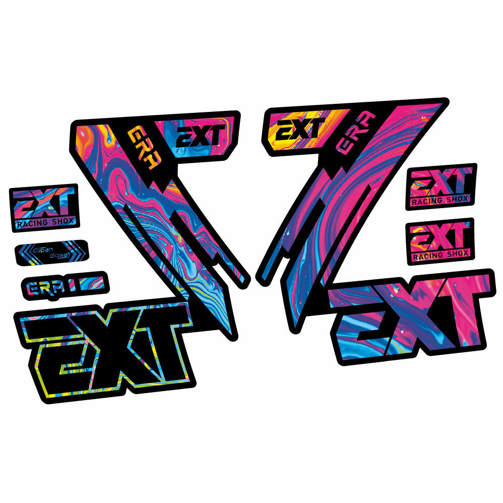 Stickers EXT Era compatibles Autocollants fourche 29"