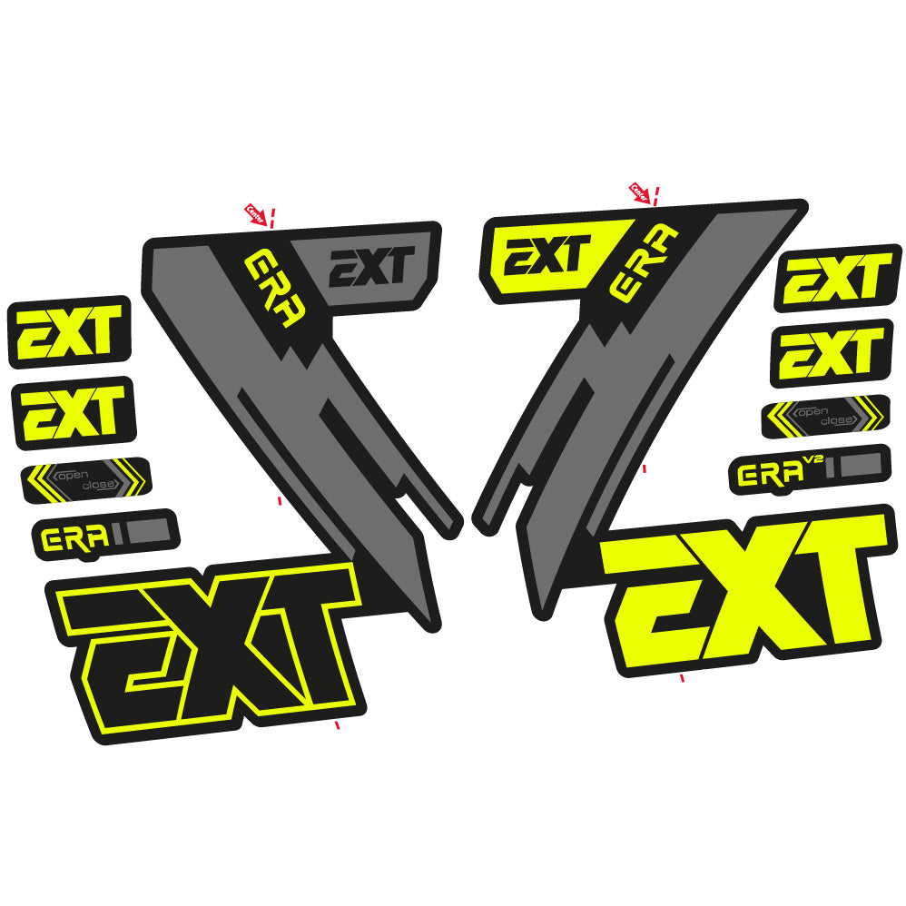 Stickers EXT Era compatibles Autocollants fourche 29"