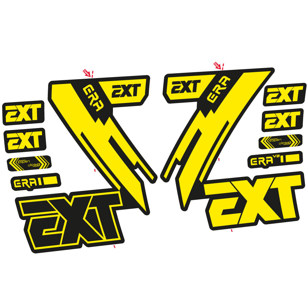 Stickers EXT Era compatibles Autocollants fourche 29"