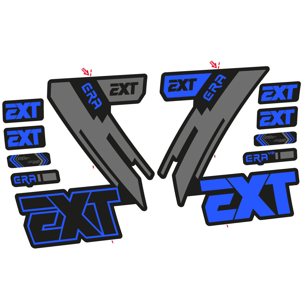 Stickers EXT Era compatibles Autocollants fourche 29"