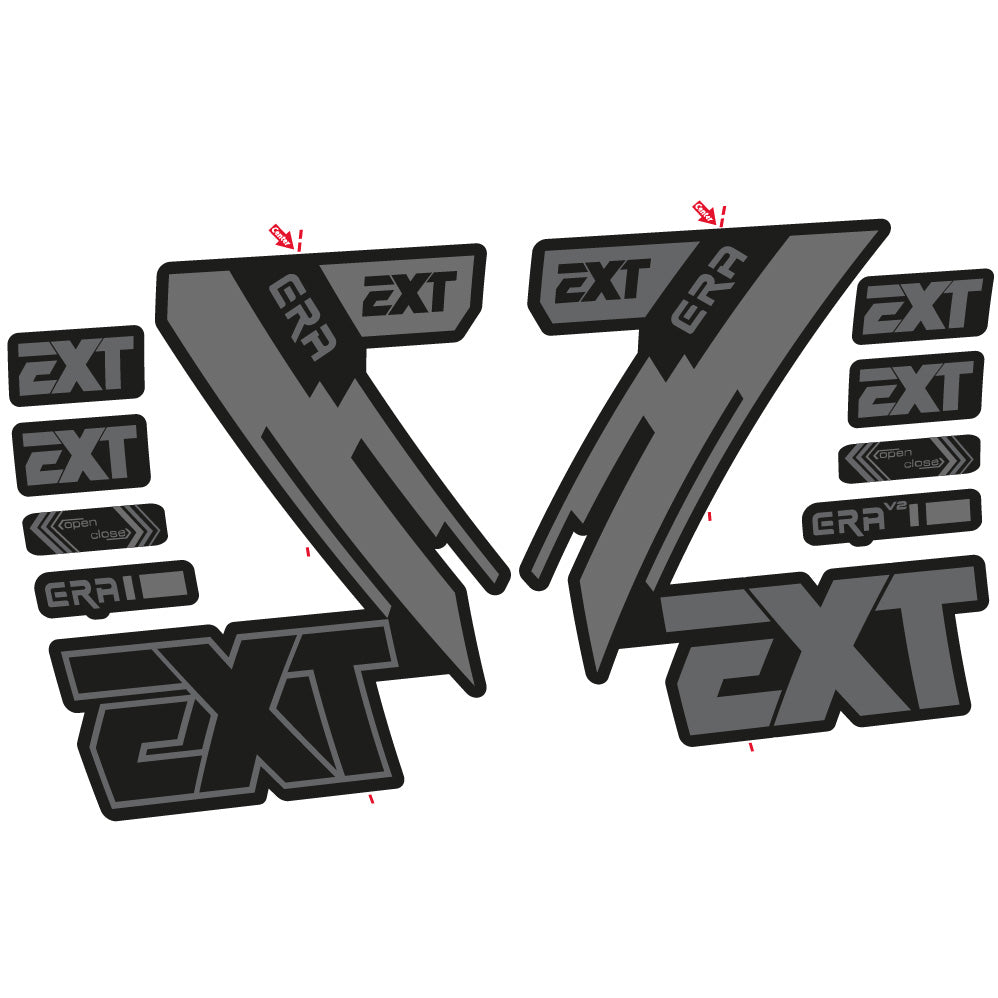 Stickers EXT Era compatibles Autocollants fourche 29"