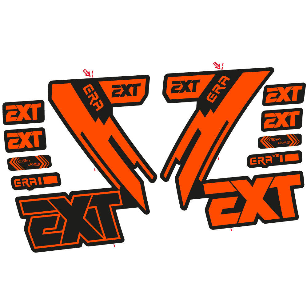 Stickers EXT Era compatibles Autocollants fourche 29"
