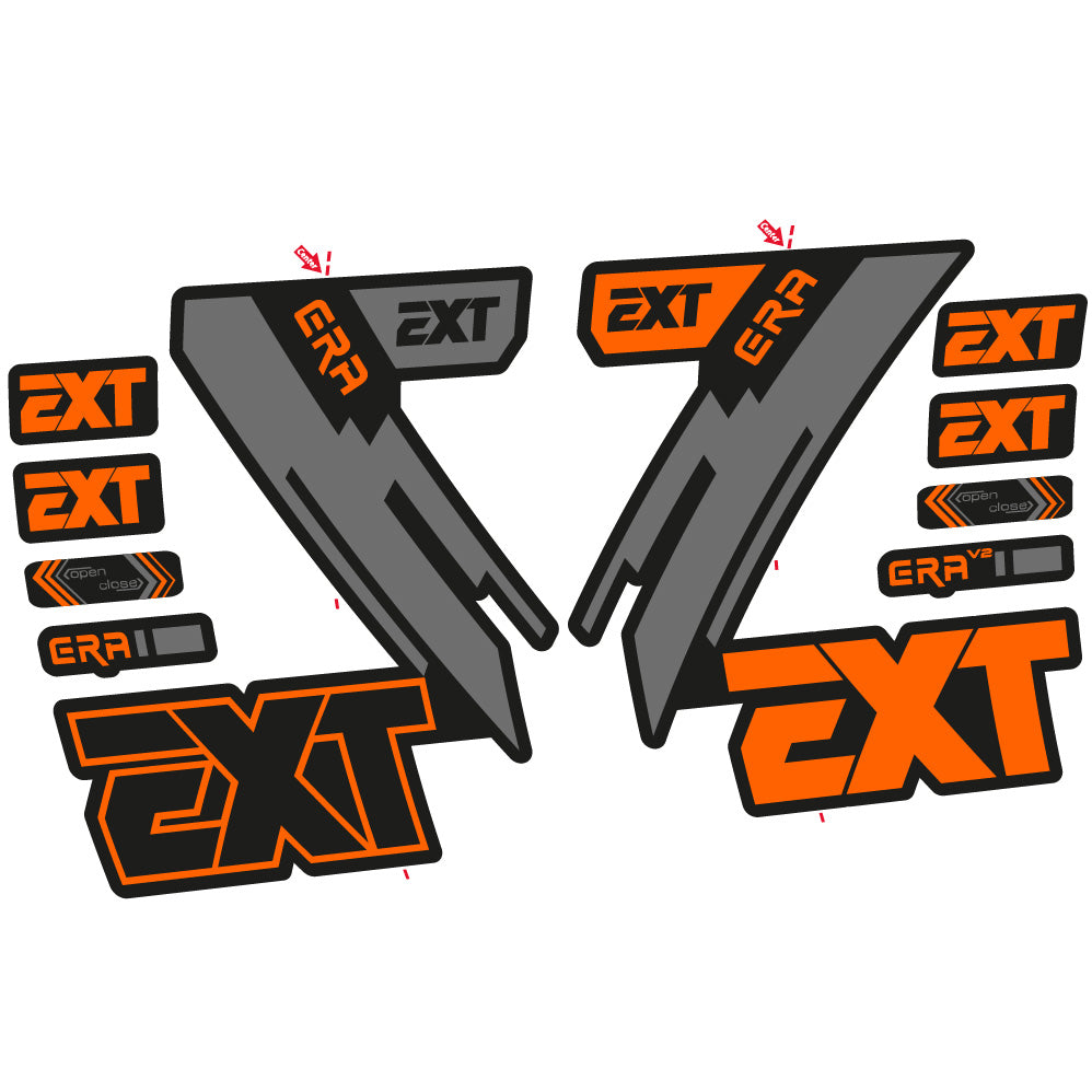 Stickers EXT Era compatibles Autocollants fourche 29"