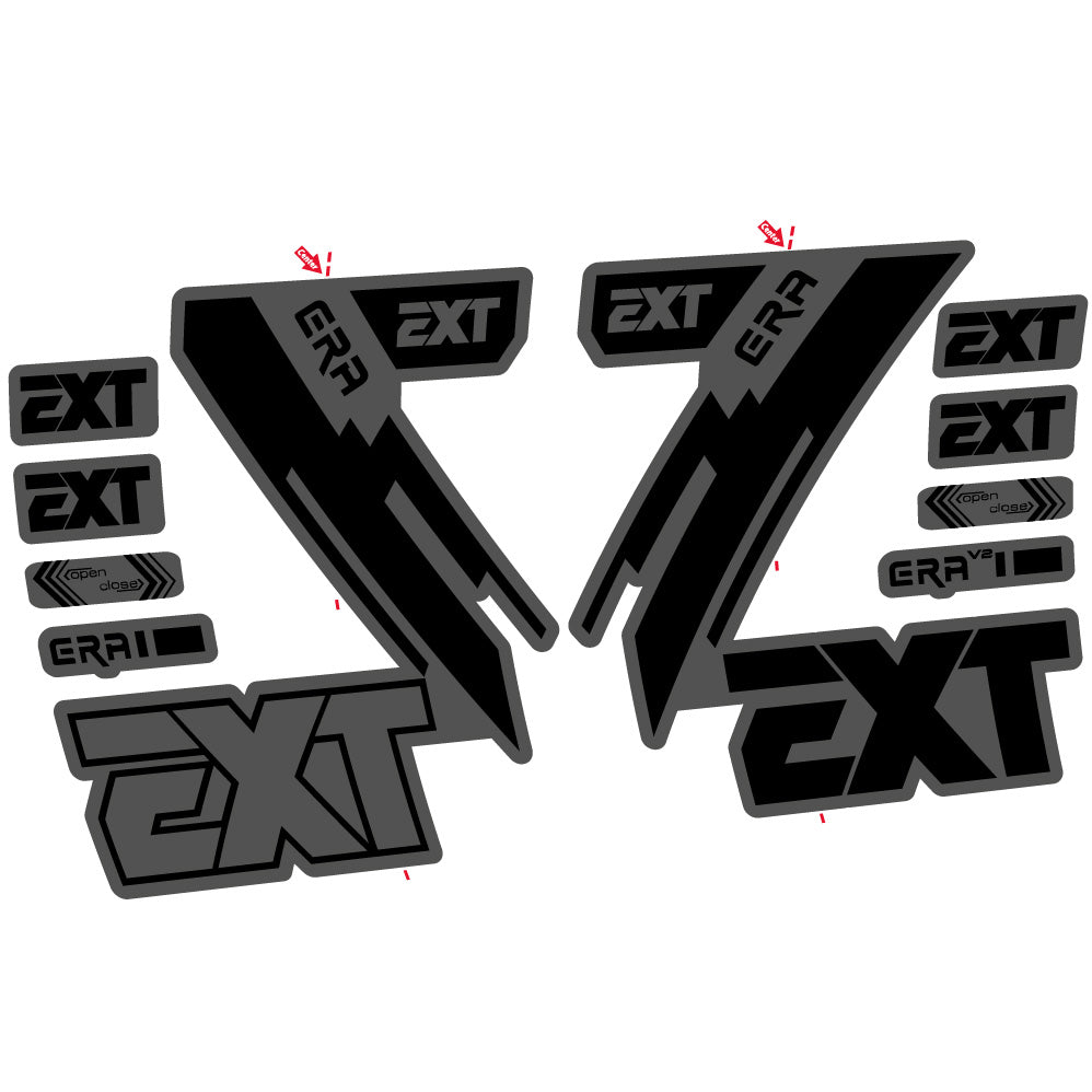 Stickers EXT Era compatibles Autocollants fourche 29"