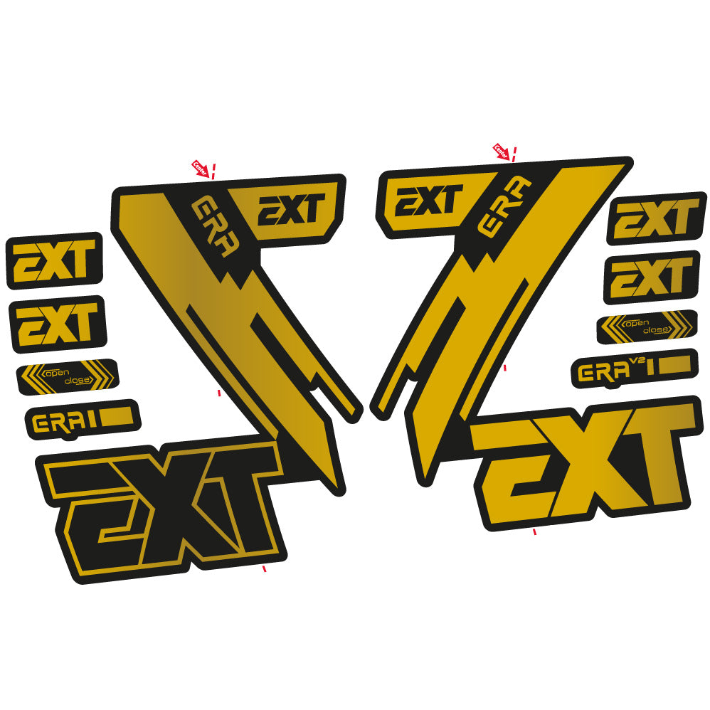 Stickers EXT Era compatibles Autocollants fourche 29"