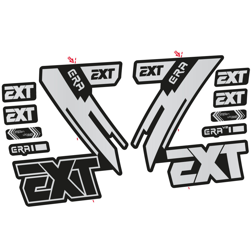 Stickers EXT Era compatibles Autocollants fourche 29"