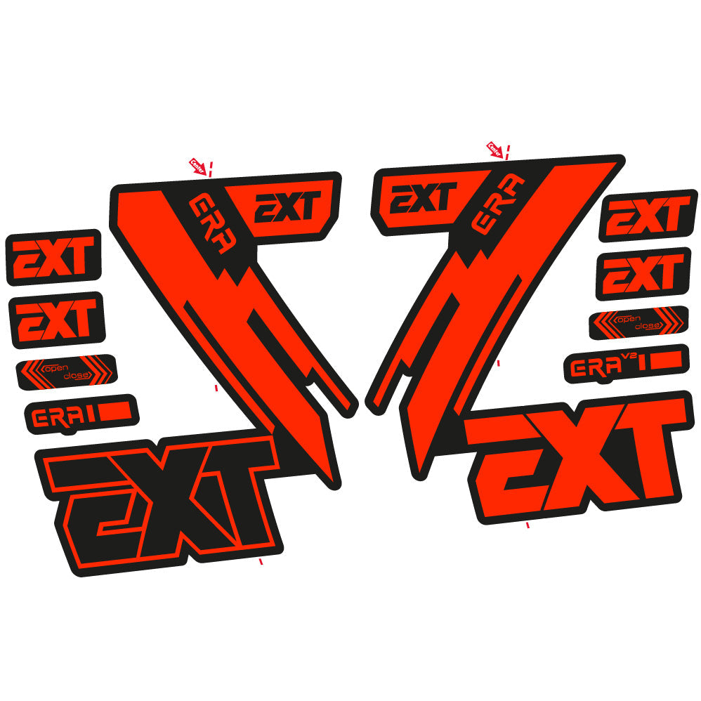 Stickers EXT Era compatibles Autocollants fourche 29"