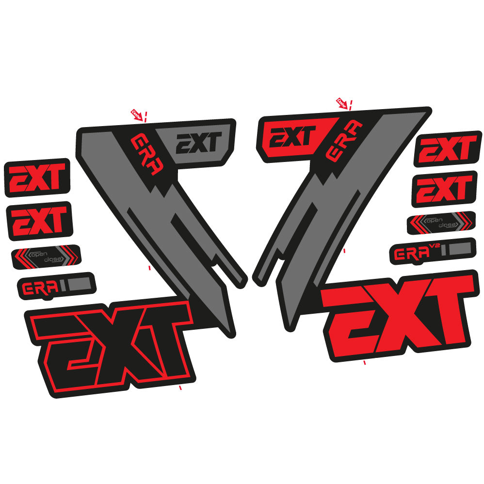 Stickers EXT Era compatibles Autocollants fourche 29"