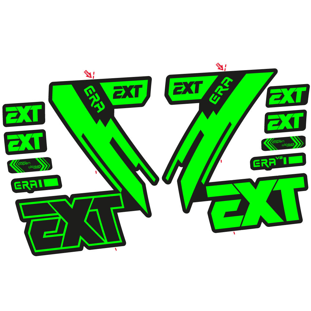 Stickers EXT Era compatibles Autocollants fourche 29"