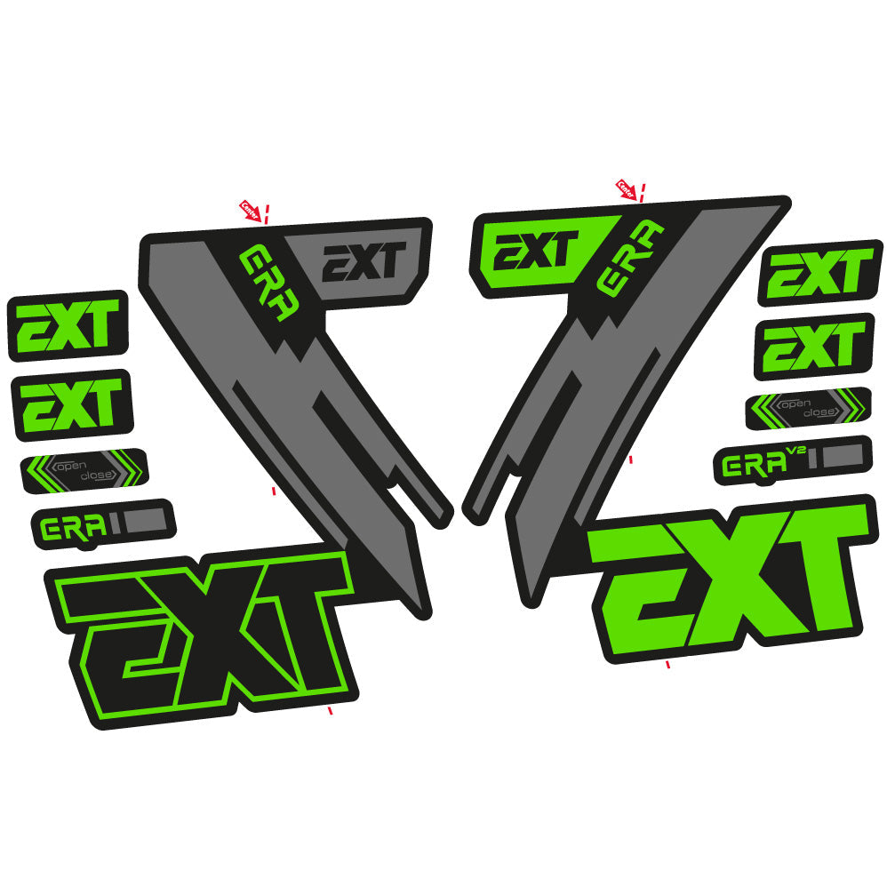 Stickers EXT Era compatibles Autocollants fourche 29"
