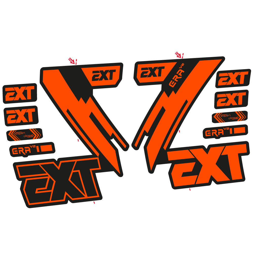 Stickers EXT Era V2 compatibles Autocollants fourche 29"