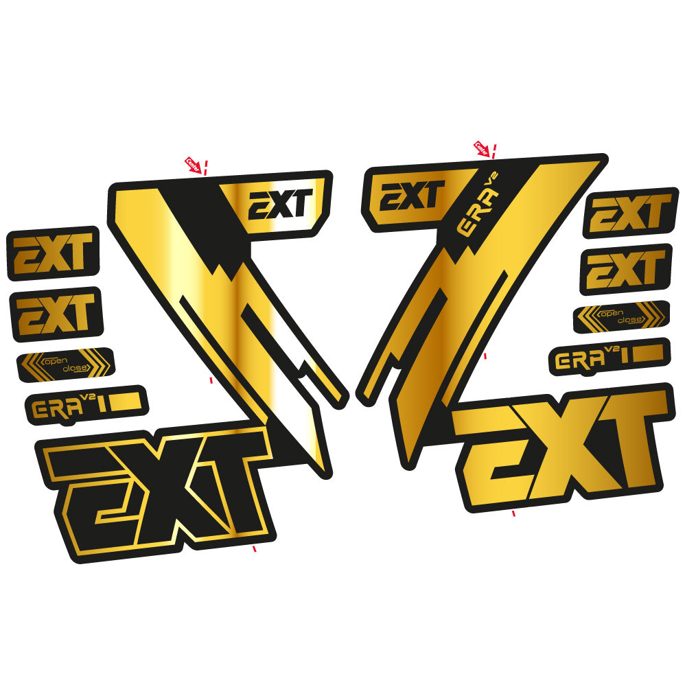 Stickers EXT Era V2 compatibles Autocollants fourche 29"