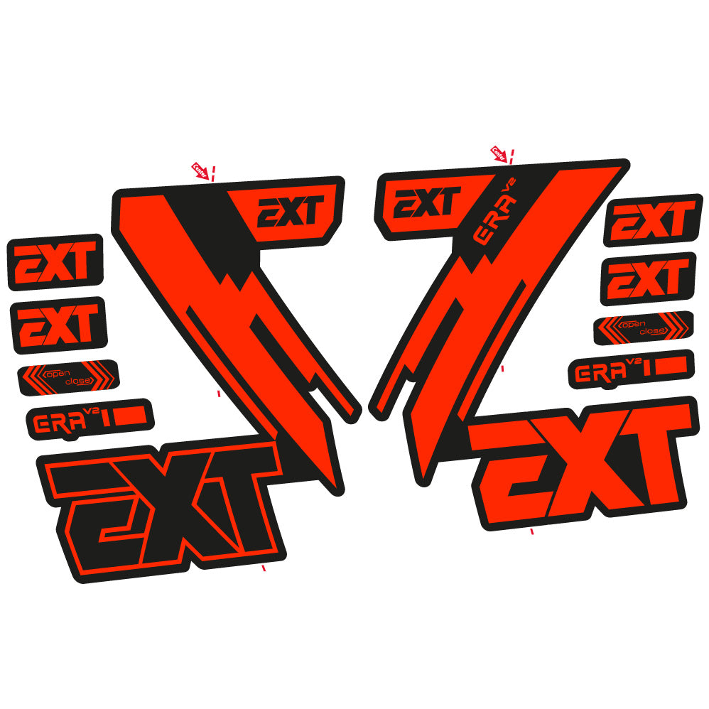 Stickers EXT Era V2 compatibles Autocollants fourche 29"