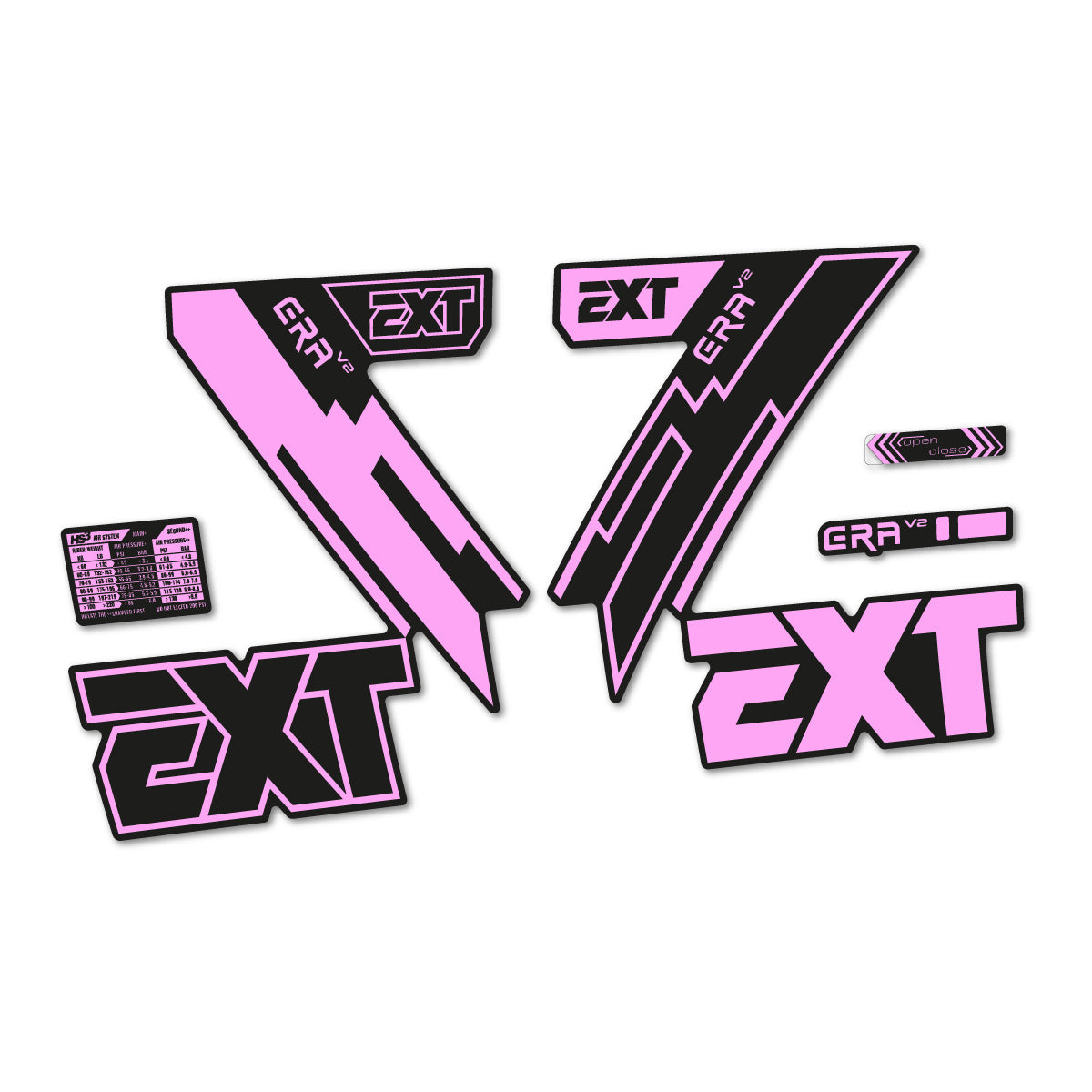 Light Lilac decal for EXT Era V2 2020 fork – bike sticker vinyl