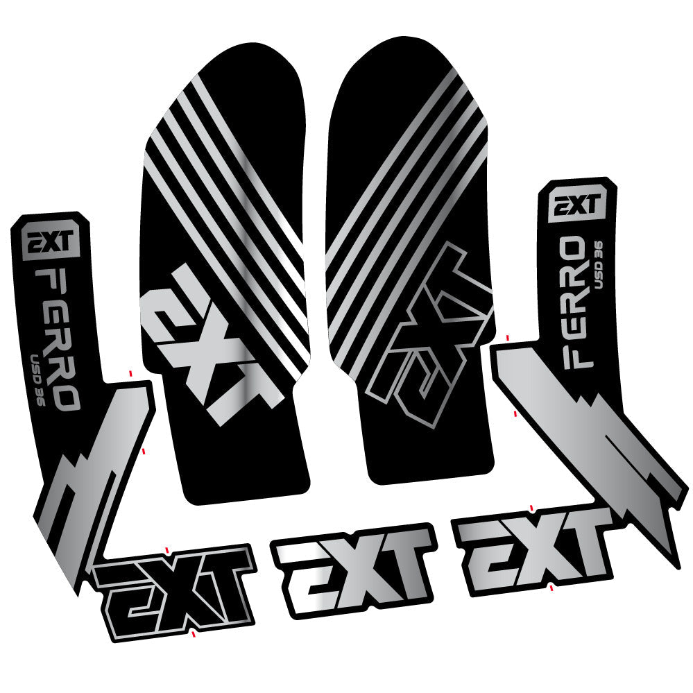 Stickers EXT Ferro USD 36 2024 compatibles Autocollants fourche 29"