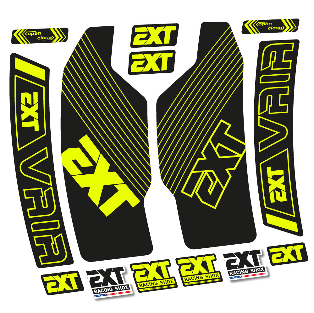 Stickers EXT Vaia compatibles Autocollants fourche 29"