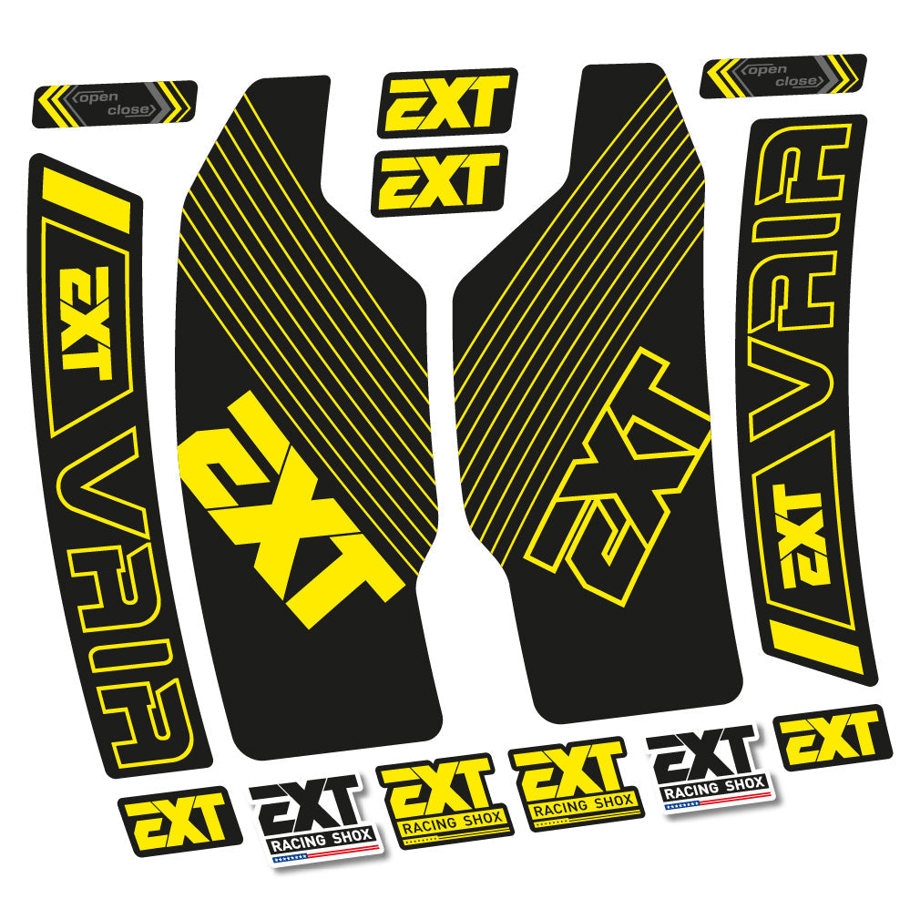 Stickers EXT Vaia compatibles Autocollants fourche 29"