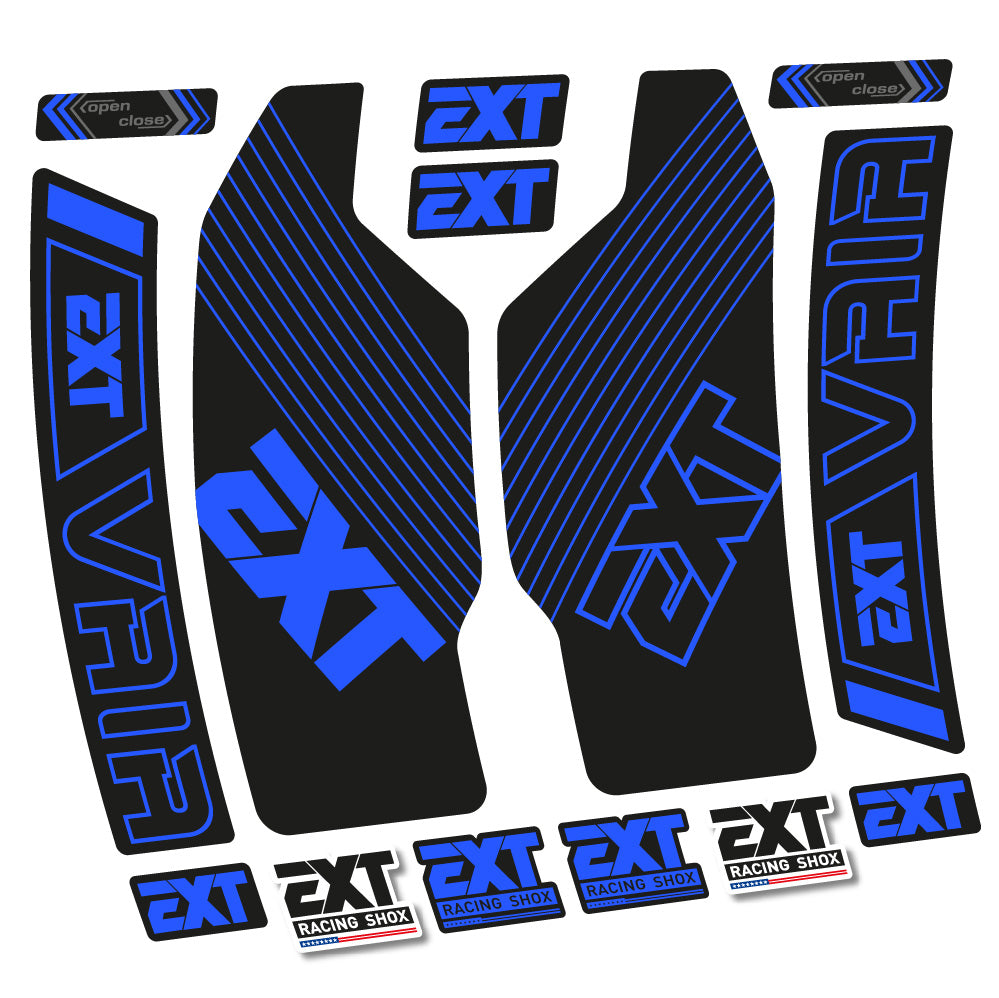 Stickers EXT Vaia compatibles - Autocollants fourche VTT