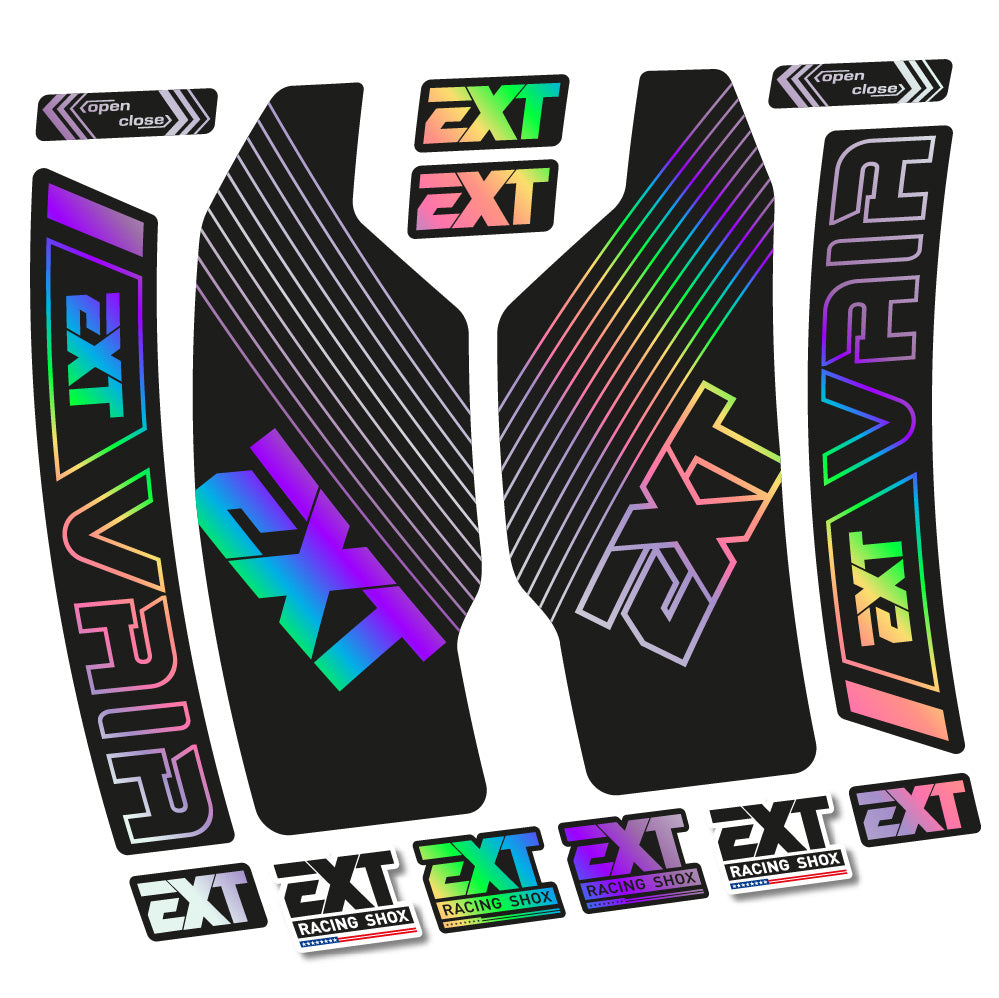 Stickers EXT Vaia compatibles Autocollants fourche 29"