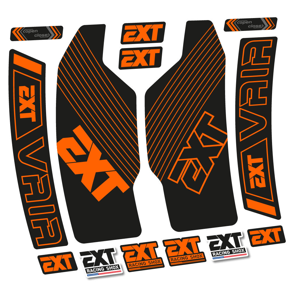 Stickers EXT Vaia compatibles Autocollants fourche 29"