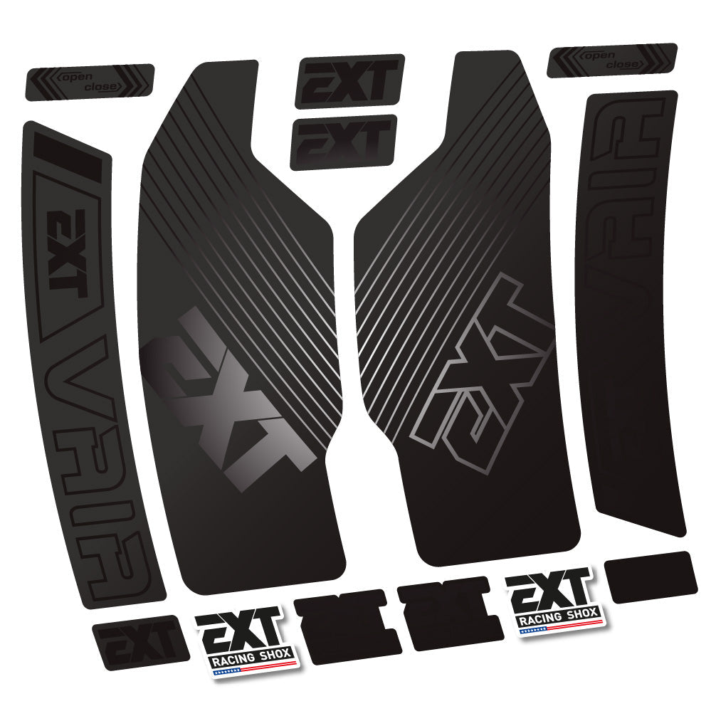 Stickers EXT Vaia compatibles - Autocollants fourche VTT