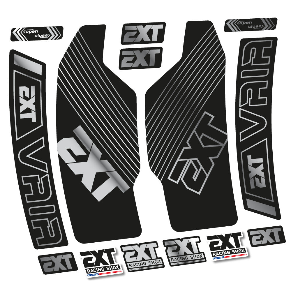Stickers EXT Vaia compatibles - Autocollants fourche VTT