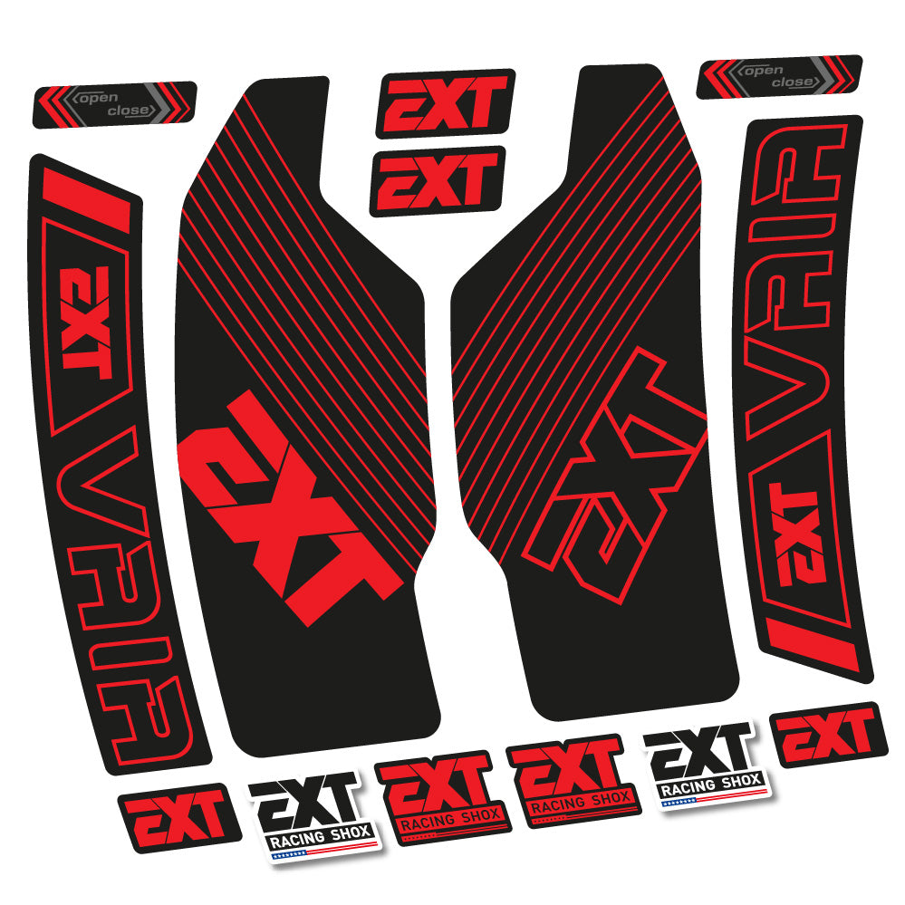Stickers EXT Vaia compatibles Autocollants fourche 29"