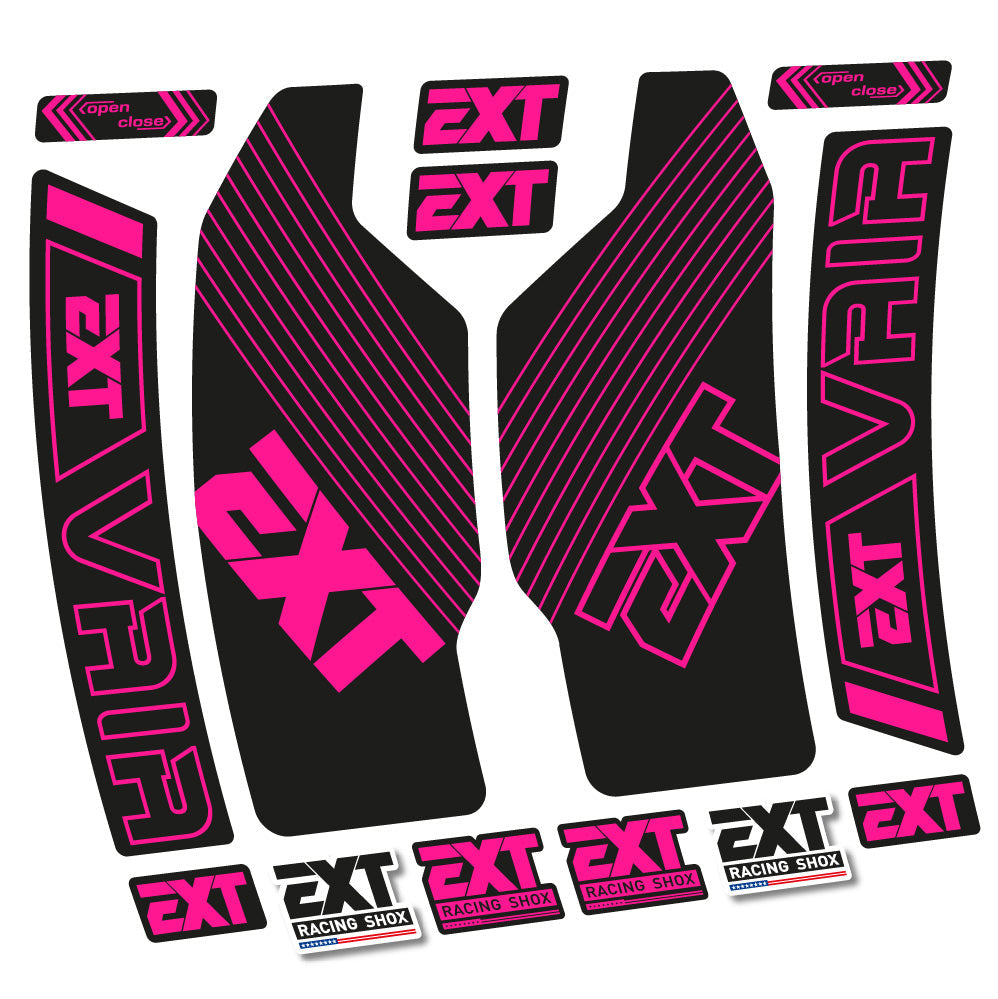 Stickers EXT Vaia compatibles Autocollants fourche 29"