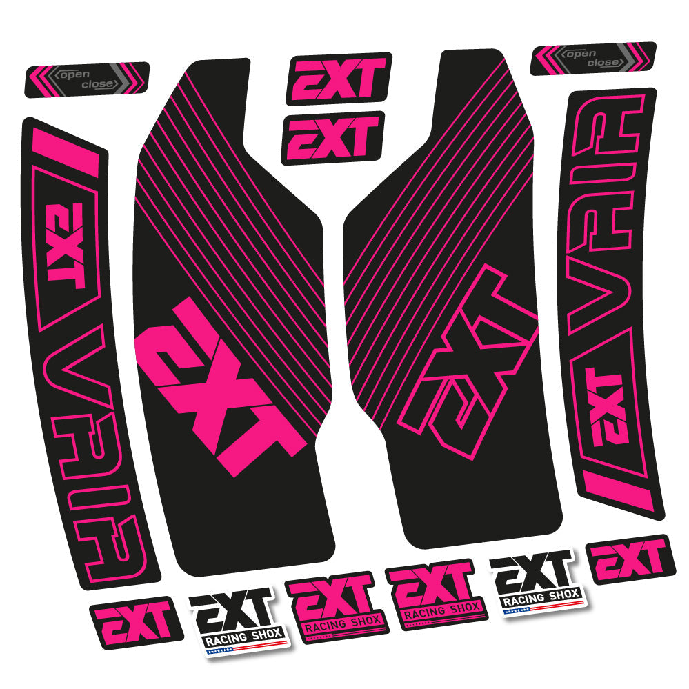 Stickers EXT Vaia compatibles Autocollants fourche 29"