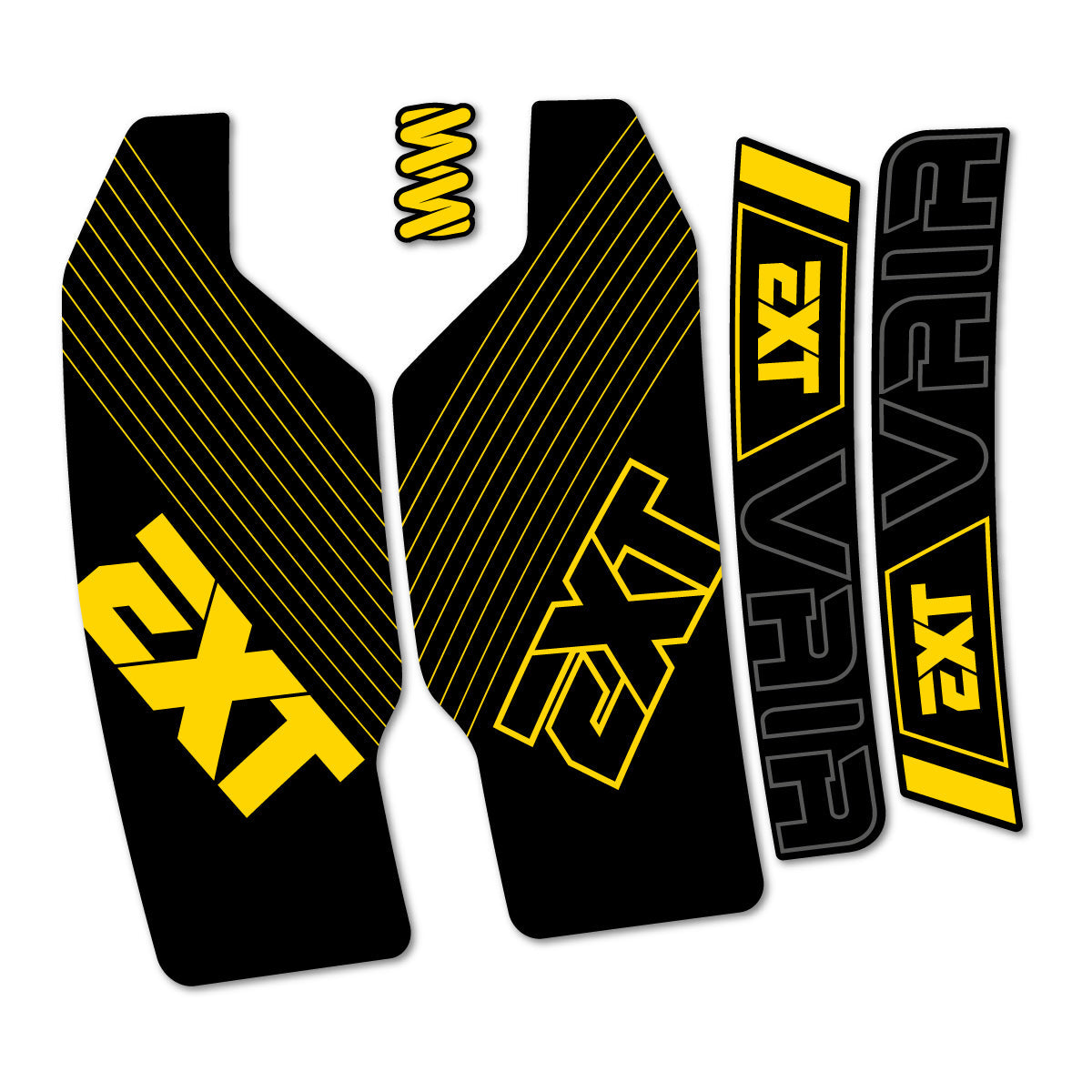 Banana Yellow decal for EXT Vaia 2026 fork – bike sticker vinyl