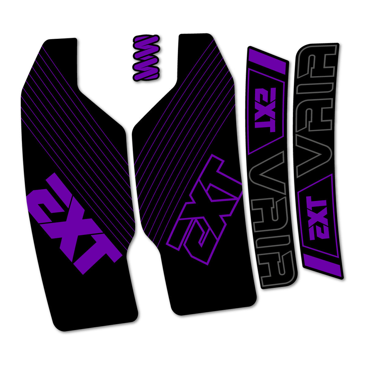 Violet decal for EXT Vaia 2026 fork – bike sticker vinyl