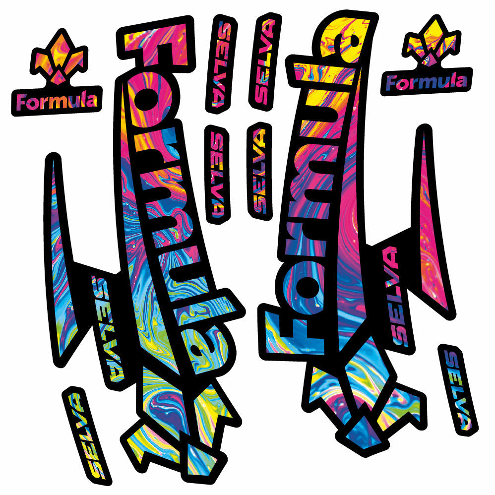 Stickers Formula Selva 2018 compatibles Autocollants fourche 29"