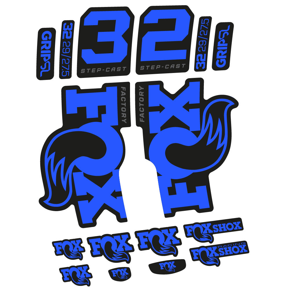 Stickers Fox 32 Factory SC 2025 compatibles - Autocollants fourche VTT