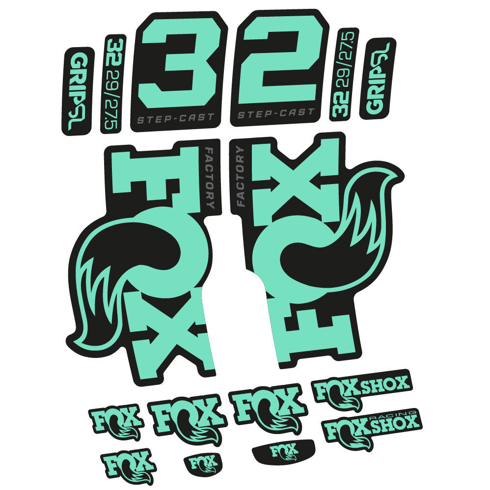 Stickers Fox 32 Factory SC 2025 compatibles Autocollants fourche 29"