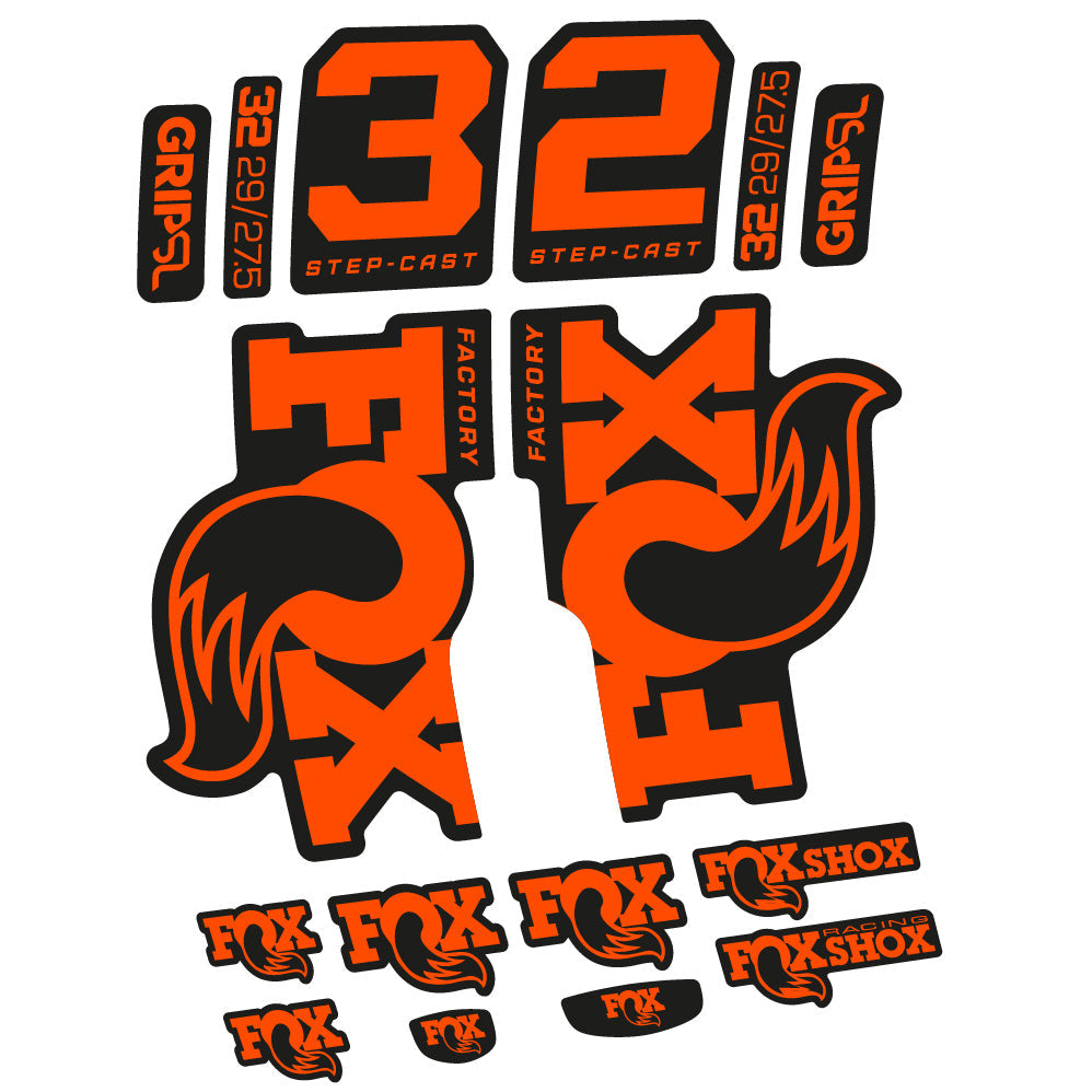 Stickers Fox 32 Factory SC 2025 compatibles Autocollants fourche 29"