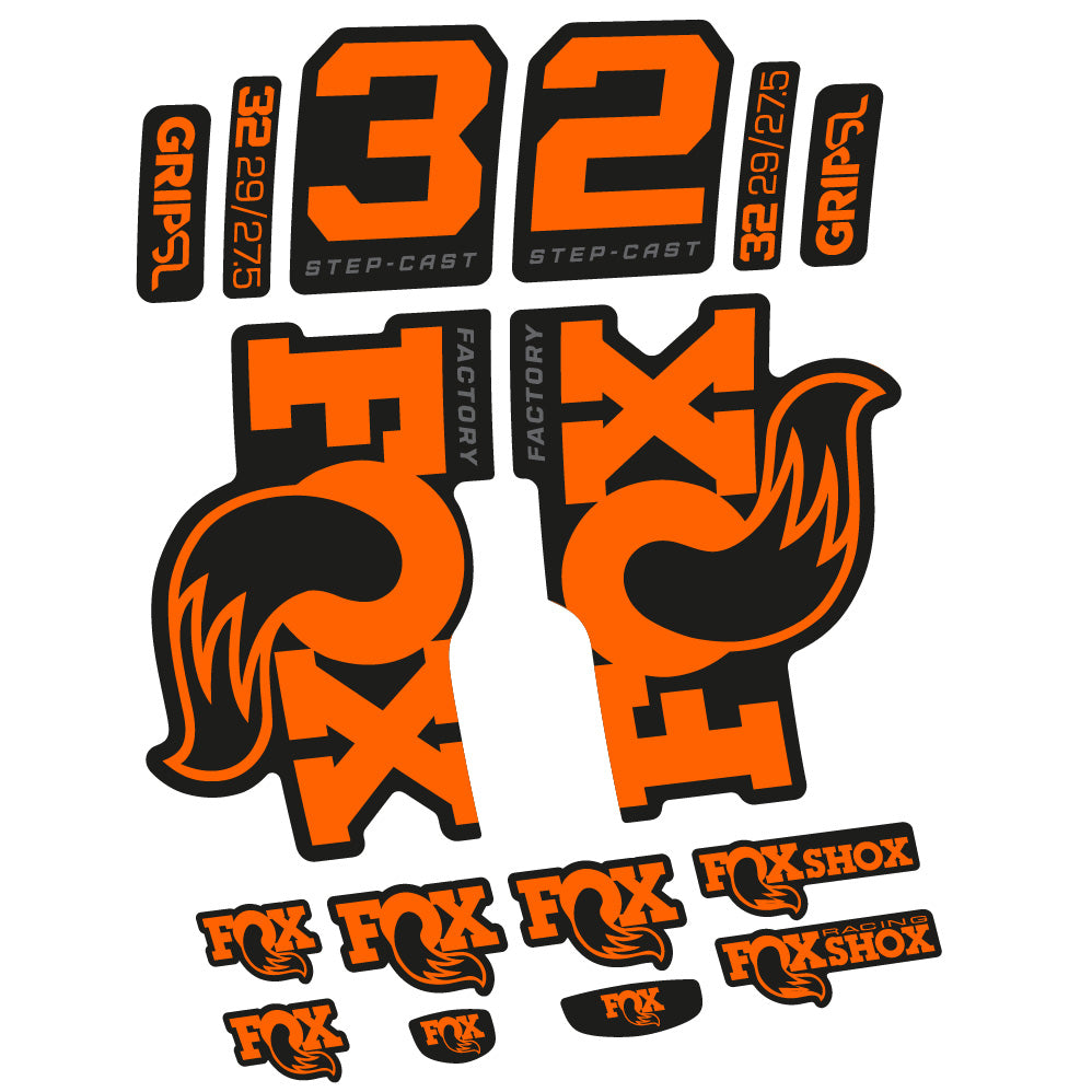 Stickers Fox 32 Factory SC 2025 compatibles Autocollants fourche 29"