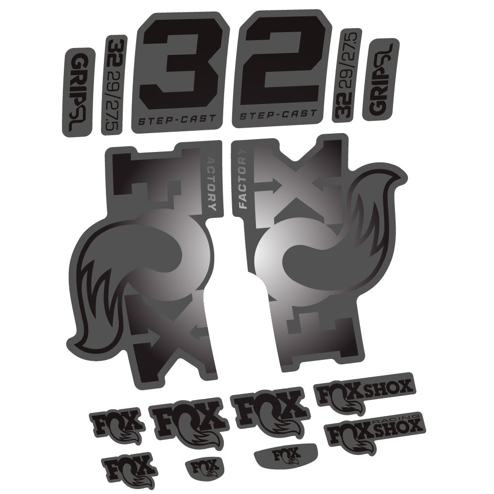 Stickers Fox 32 Factory SC 2025 compatibles Autocollants fourche 29"