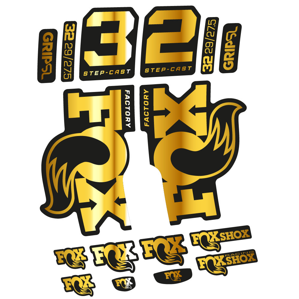 Stickers Fox 32 Factory SC 2025 compatibles Autocollants fourche 29"