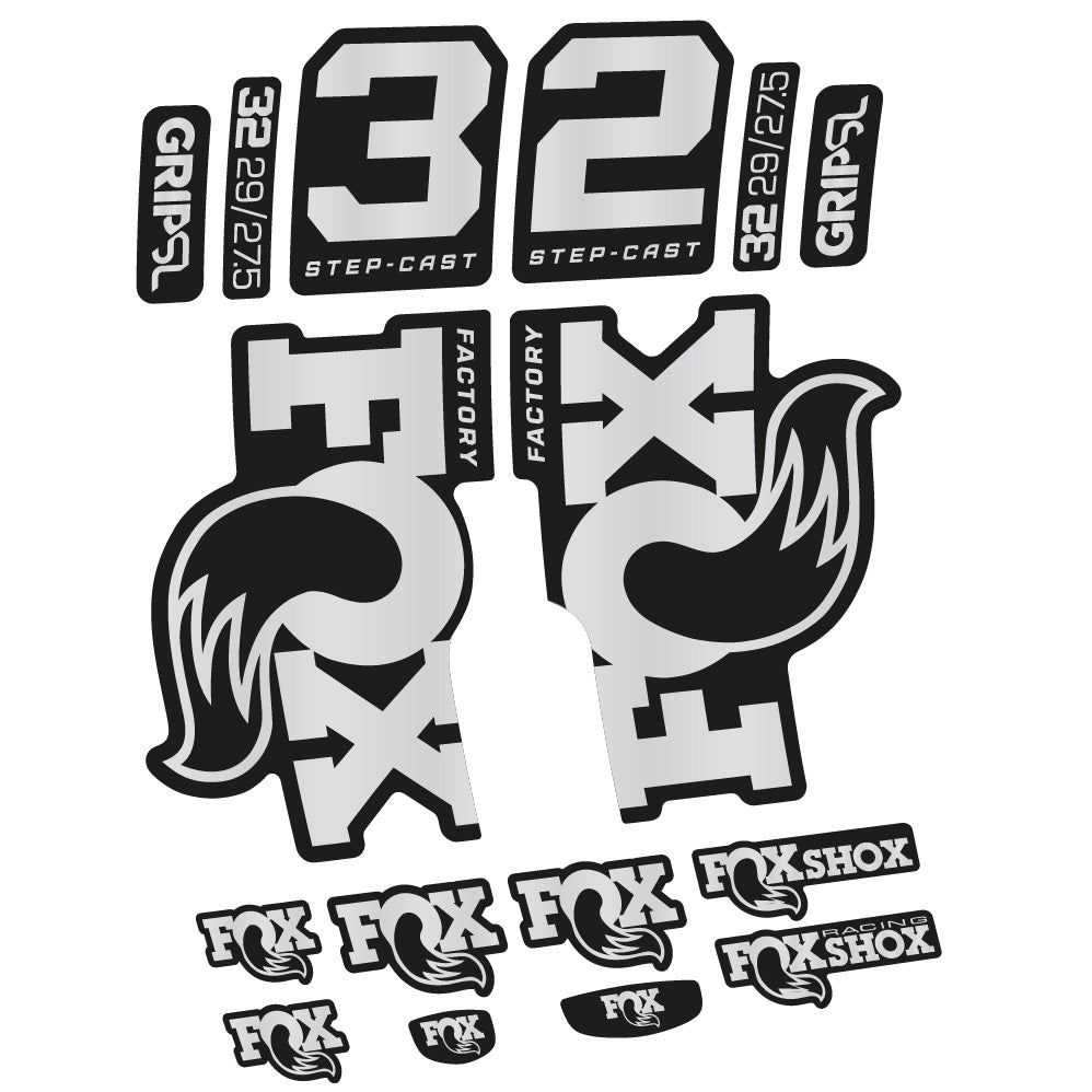 Stickers Fox 32 Factory SC 2025 compatibles - Autocollants fourche VTT