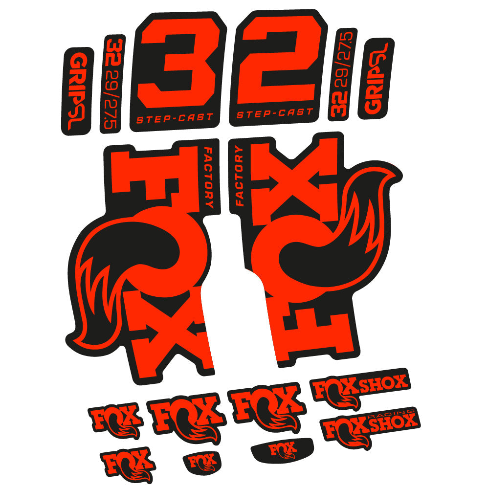 Stickers Fox 32 Factory SC 2025 compatibles Autocollants fourche 29"