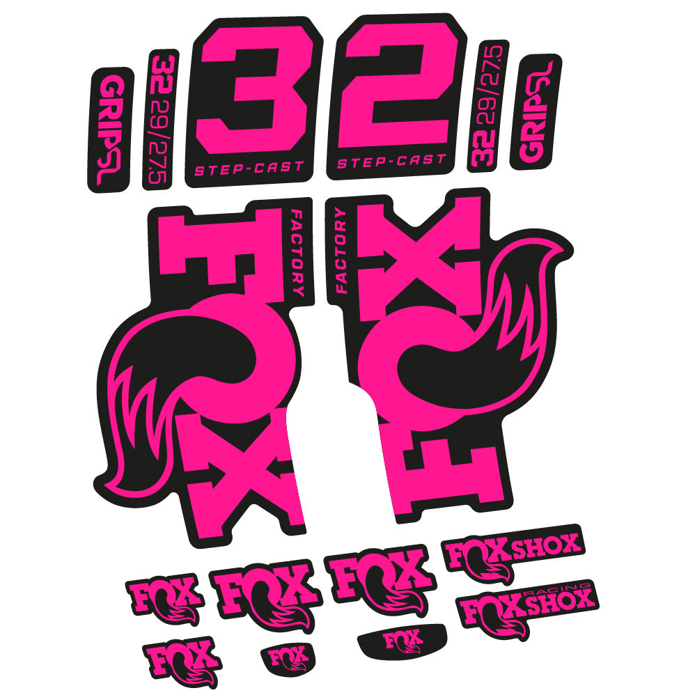 Stickers Fox 32 Factory SC 2025 compatibles Autocollants fourche 29"