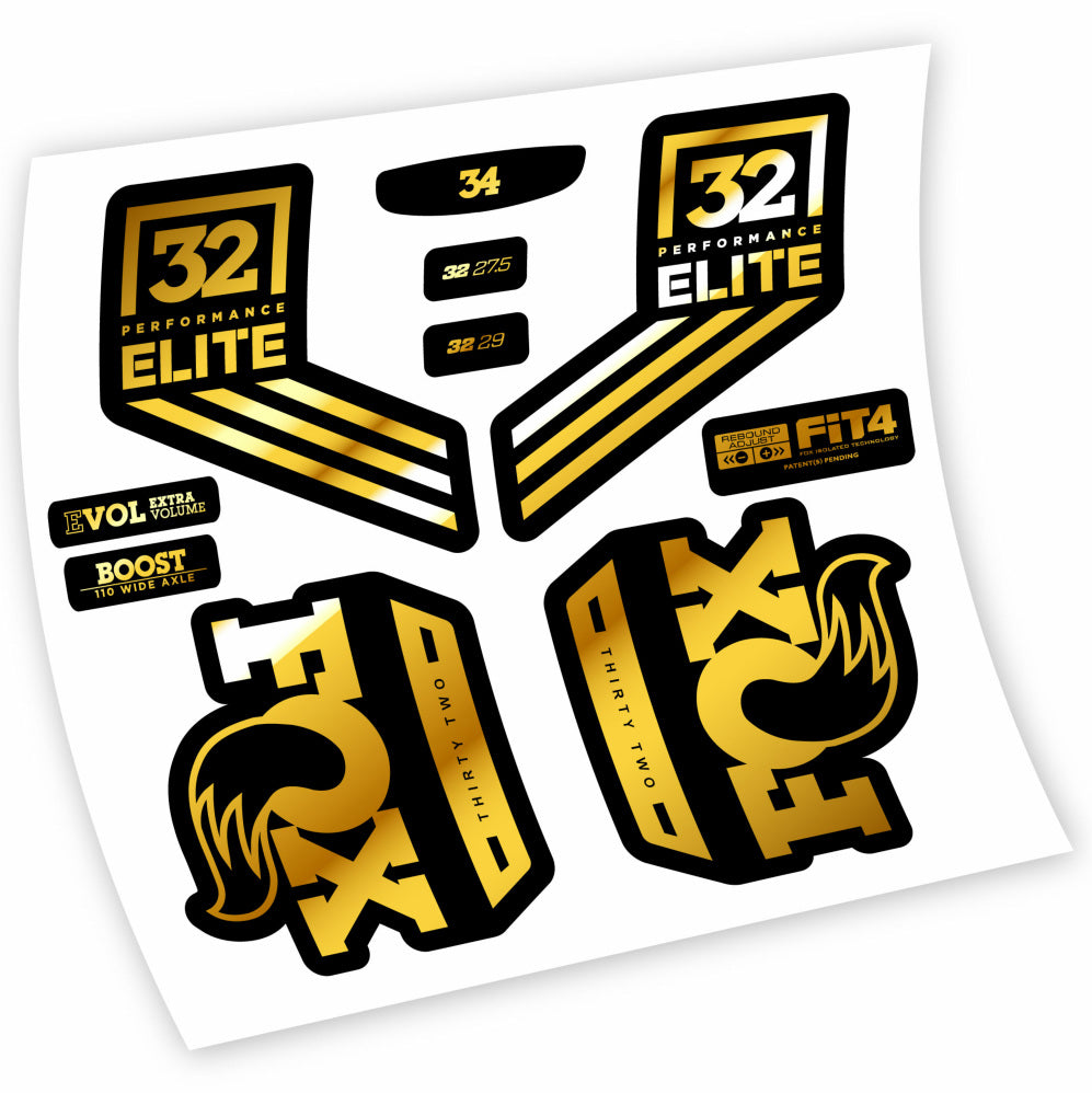 Stickers Fox 32 Performance Elite 2016 compatibles Autocollants fourche 29"