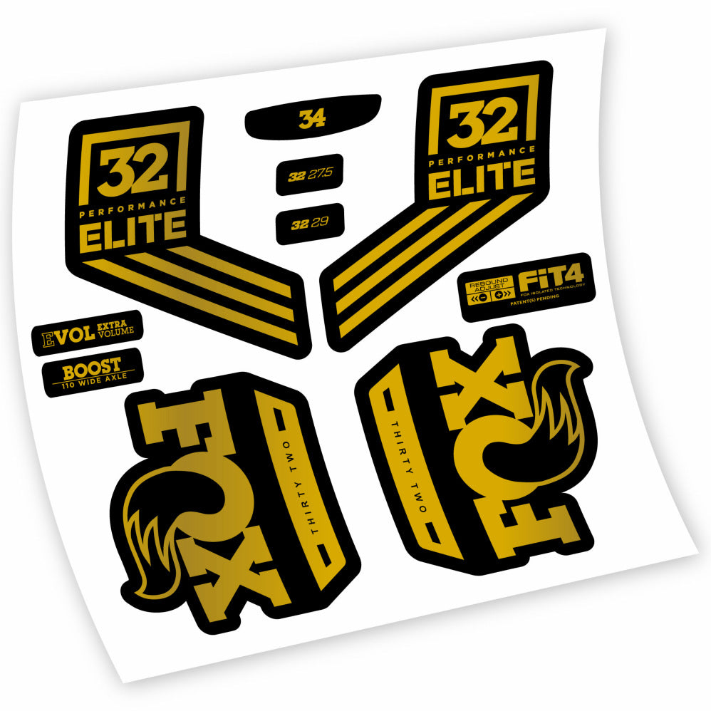 Stickers Fox 32 Performance Elite 2016 compatibles Autocollants fourche 29"
