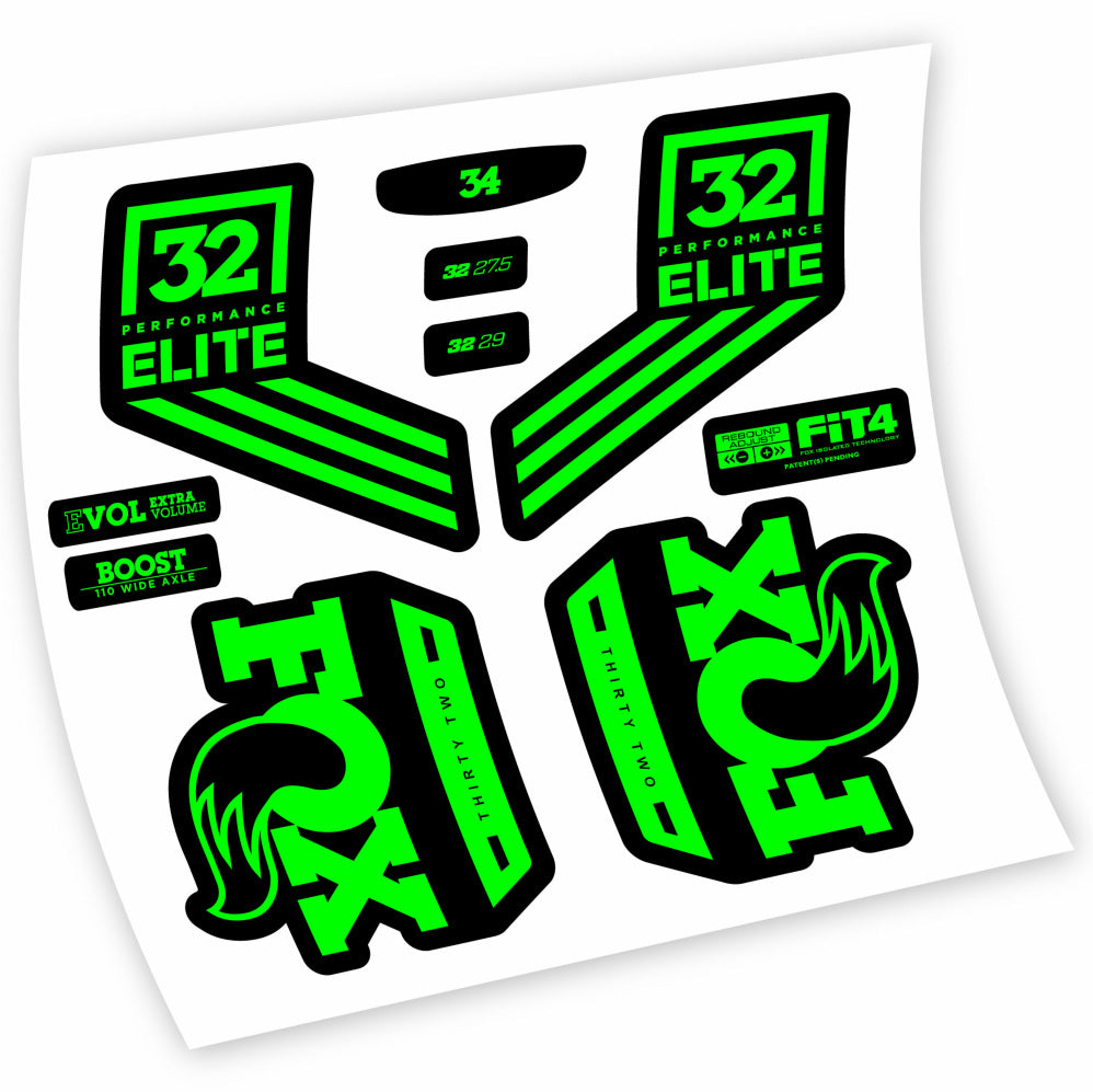Stickers Fox 32 Performance Elite 2016 compatibles Autocollants fourche 29"