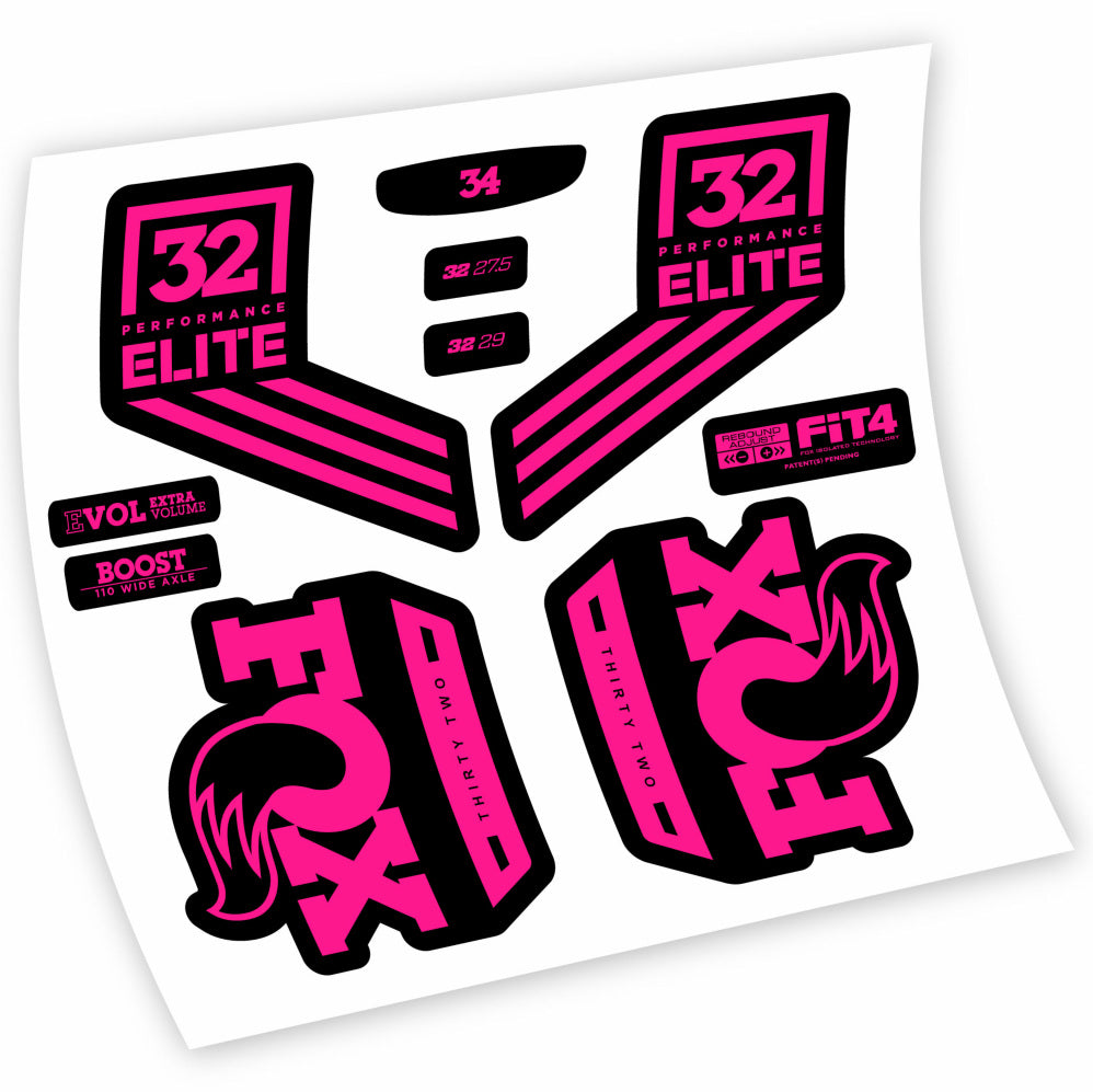 Stickers Fox 32 Performance Elite 2016 compatibles Autocollants fourche 29"